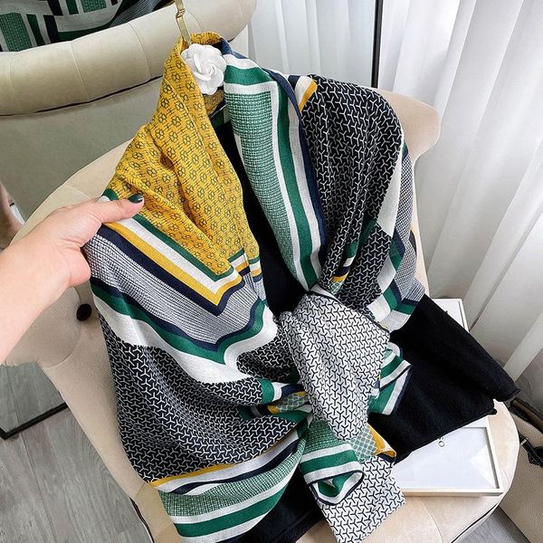 scarves 2021 autumn winter women scarf beach shawl cotton lady fashion plaid bandana pashmina wrap hijab muffler, Blue;gray
scarves 2021 autumn winter women scarf beach shawl cotton lady fashion plaid bandana pashmina wrap hijab muffler, Blue;gray
