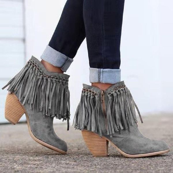 boots ankle for women autumn winter high heels fringe ladies shoes platform booties punk female zapatos mujer 246b, Black
boots ankle for women autumn winter high heels fringe ladies shoes platform booties punk female zapatos mujer 246b, Black