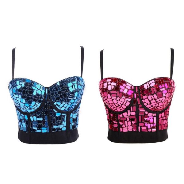 women's tanks & camis women spaghetti strap bustier bra glitter reflective sequins camisole vest music festival rave party v-neck corse, White
women's tanks & camis women spaghetti strap bustier bra glitter reflective sequins camisole vest music festival rave party v-neck corse, White