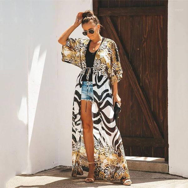 summer lady leopard cover up women's shirt dress wave print long sleeve v-neck casual loose holiday midi plus size 2021 swimwear, White;black
summer lady leopard cover up women's shirt dress wave print long sleeve v-neck casual loose holiday midi plus size 2021 swimwear, White;black