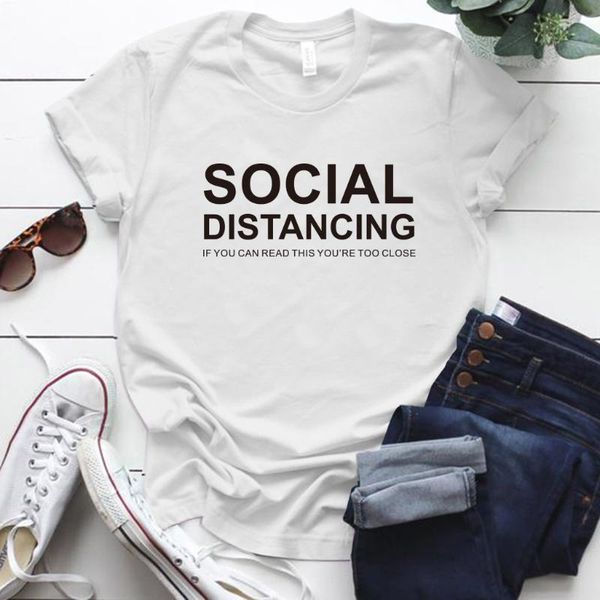 women's t-shirt women short sleeve o neck loose tshirt tee shirt female clothes camisetas mujer social distance letter print t, White
women's t-shirt women short sleeve o neck loose tshirt tee shirt female clothes camisetas mujer social distance letter print t, White