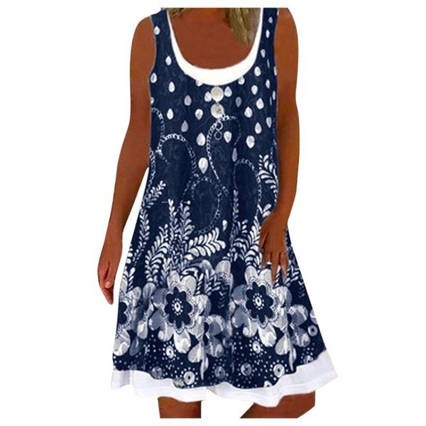 casual dresses vintage floral print dress summer ladies sleeveless a-line short loose 2021 fashion strapless blue mini sundress, Black;gray
casual dresses vintage floral print dress summer ladies sleeveless a-line short loose 2021 fashion strapless blue mini sundress, Black;gray