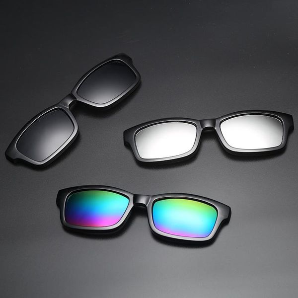 sunglasses 5 lens clip on glasses square men women mirror sun night vision driving for, White;black
sunglasses 5 lens clip on glasses square men women mirror sun night vision driving for, White;black