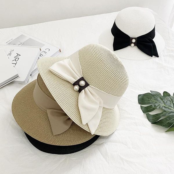 summer beach straw large brim leisure sunshade elegance pearl bow noble woman holiday fashion panama bucket hat wide hats, Blue;gray
summer beach straw large brim leisure sunshade elegance pearl bow noble woman holiday fashion panama bucket hat wide hats, Blue;gray