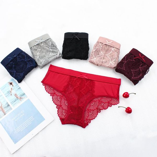 women's panties 2pcs female underwear lace transparent seamless briefs mid-waist bow underpants solid color lingerie, Black;pink
women's panties 2pcs female underwear lace transparent seamless briefs mid-waist bow underpants solid color lingerie, Black;pink