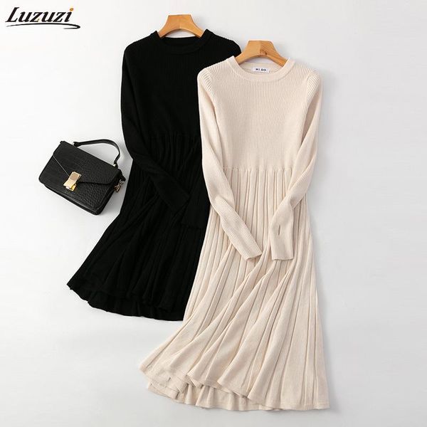 luzuzi chic women long knit maxi sweater dress autumn winter knitted a line ribbed thick christmas pullover party dresses casual, Black;gray
luzuzi chic women long knit maxi sweater dress autumn winter knitted a line ribbed thick christmas pullover party dresses casual, Black;gray