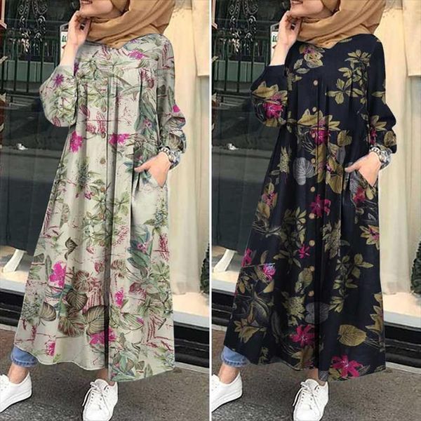 muslim hijab long sleeve marocain women dress kaftan autumn printed turkish islam vestidos female robe plus size 5xl, Black;gray
muslim hijab long sleeve marocain women dress kaftan autumn printed turkish islam vestidos female robe plus size 5xl, Black;gray