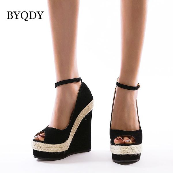 dress shoes byqdy gladiator wedges sandals ultra high heels platform summer narrow band rome buckle woman big 41-42, Black
dress shoes byqdy gladiator wedges sandals ultra high heels platform summer narrow band rome buckle woman big 41-42, Black