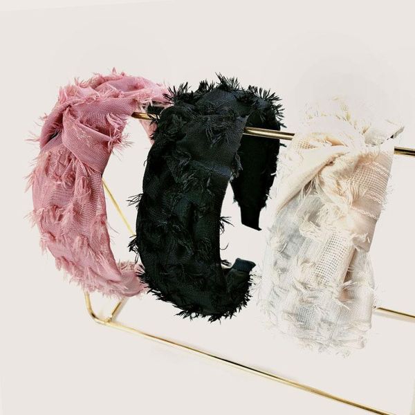 hair accessories fashion wide knotted tassel hairband solid chiffon plastic headband retro head hoop holder ornaments for women
hair accessories fashion wide knotted tassel hairband solid chiffon plastic headband retro head hoop holder ornaments for women