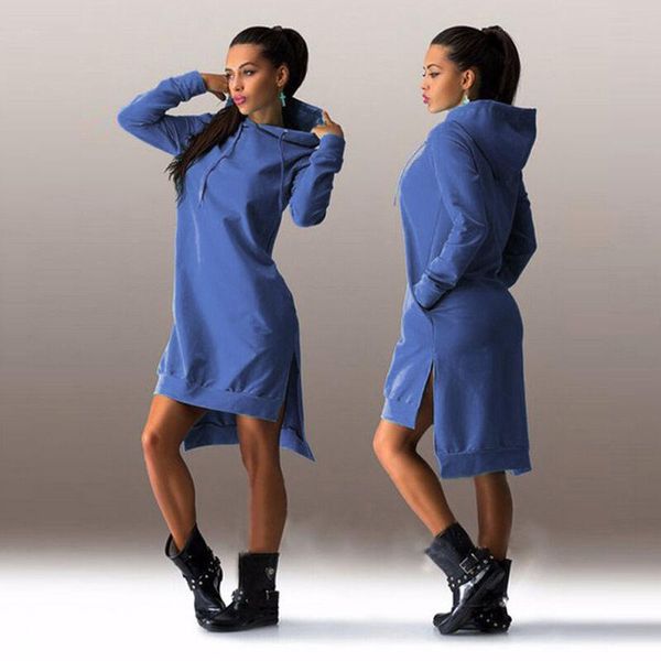 casual dresses autumn woman dress split hoodies sports long sleeve sweatshirt hooded plus size women clothes, Black;gray
casual dresses autumn woman dress split hoodies sports long sleeve sweatshirt hooded plus size women clothes, Black;gray