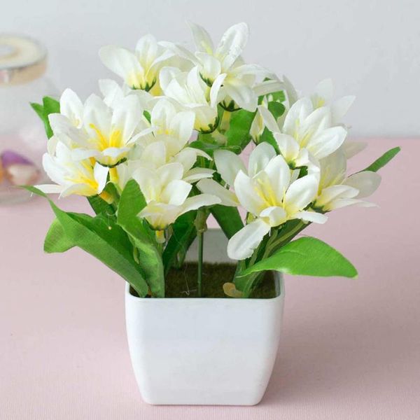 decorative flowers & wreaths artificial potted 24 lily mini ornaments fake false plants interior decoration bonsai garden home decor white p
decorative flowers & wreaths artificial potted 24 lily mini ornaments fake false plants interior decoration bonsai garden home decor white p