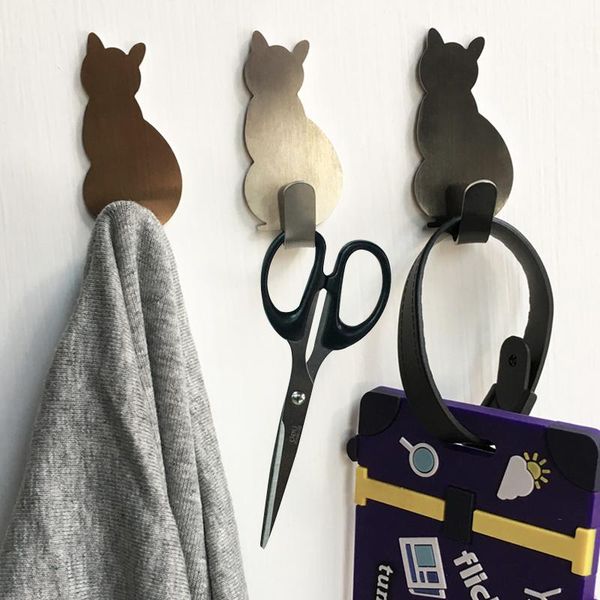 hooks & rails 2pcs self adhesive cat pattern storage holder for bathroom kitchen hanger stick on wall hanging door clothes towel racks
hooks & rails 2pcs self adhesive cat pattern storage holder for bathroom kitchen hanger stick on wall hanging door clothes towel racks