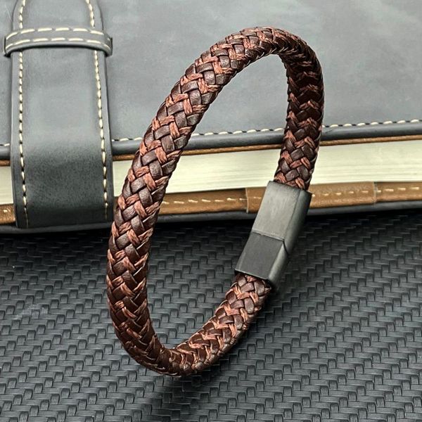 charm bracelets multilayer braided brown leather male bracelet fashion stainless steel magnetic clasp wrap punk men jewelry, Golden;silver
charm bracelets multilayer braided brown leather male bracelet fashion stainless steel magnetic clasp wrap punk men jewelry, Golden;silver