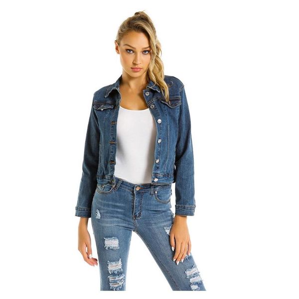 female jacket fashion women casual short slim long sleeve denim coat ladies outwear jeans overcoat #45 women's jackets, Black;brown
female jacket fashion women casual short slim long sleeve denim coat ladies outwear jeans overcoat #45 women's jackets, Black;brown