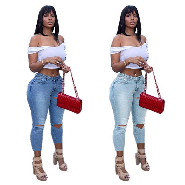 trousers women jeans spring lace tight hole casual calf pants high waist elasticity slender pocket trouser ych, Blue
trousers women jeans spring lace tight hole casual calf pants high waist elasticity slender pocket trouser ych, Blue