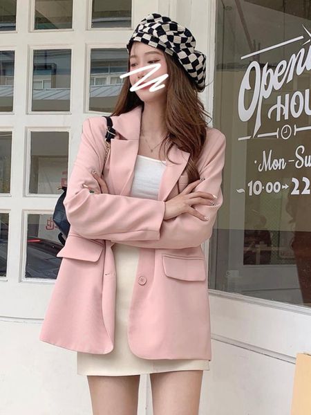 women's suits & blazers women suit coat autumn 2021 casual advanced design sense minority female womens and blouses, White;black
women's suits & blazers women suit coat autumn 2021 casual advanced design sense minority female womens and blouses, White;black