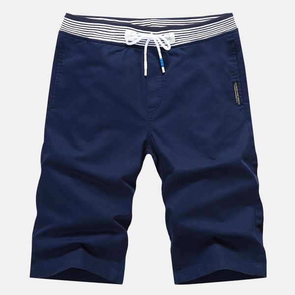 men's shorts man 95% cotton trend summer khaki navy blue elastic waist street knee length male beach fashion casual men short pants, White;black
men's shorts man 95% cotton trend summer khaki navy blue elastic waist street knee length male beach fashion casual men short pants, White;black