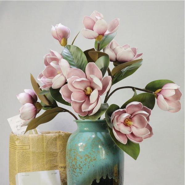 decorative flowers & wreaths luxury 3 head magnolia fake plants artificial home decoration simulation wedding decor
decorative flowers & wreaths luxury 3 head magnolia fake plants artificial home decoration simulation wedding decor