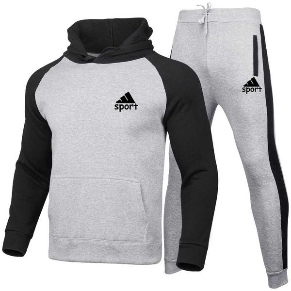 men's tracksuits sports brand 2021 fall/winter fleece men's sets fashion hoodie sweater coat leggings pants couple ladies, Gray
men's tracksuits sports brand 2021 fall/winter fleece men's sets fashion hoodie sweater coat leggings pants couple ladies, Gray