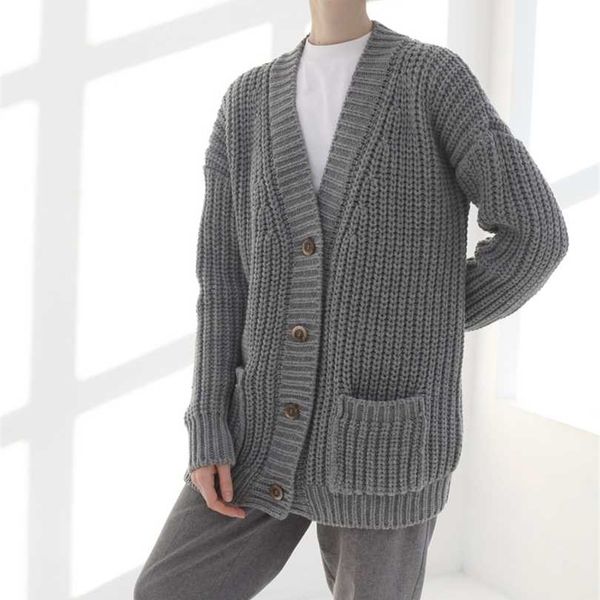 spring autumn winter casual knit coat wool long cardigan thick warm jacket 211018, White;black
spring autumn winter casual knit coat wool long cardigan thick warm jacket 211018, White;black