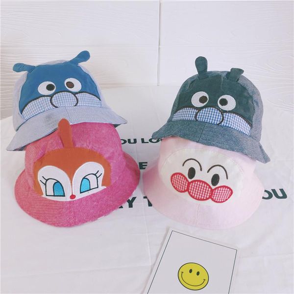 cloches summer sun hat reversible cotton baby kids child cap infant bucket hats cartoon toddler boys girls brim beach, Blue;gray
cloches summer sun hat reversible cotton baby kids child cap infant bucket hats cartoon toddler boys girls brim beach, Blue;gray