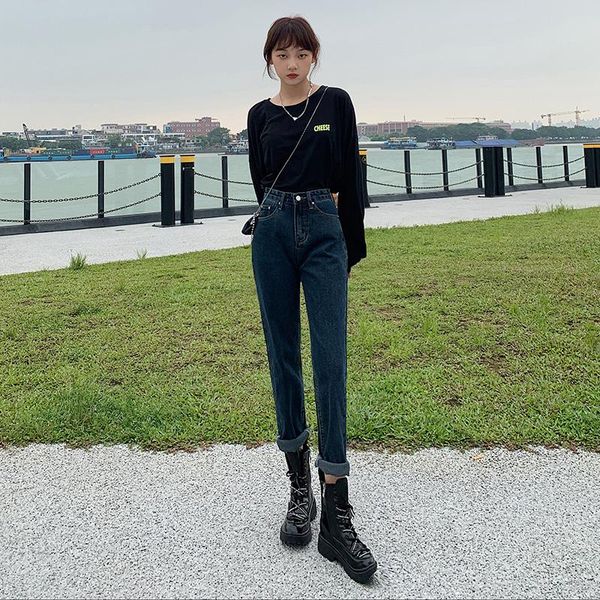 loose slimming harem pants autumn fashion pockets casual women long jeans dark blue women's
loose slimming harem pants autumn fashion pockets casual women long jeans dark blue women's