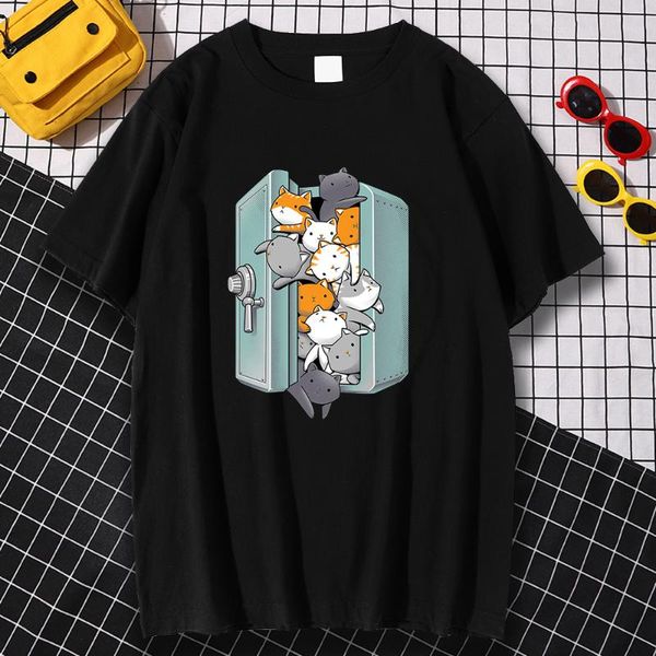 men's t-shirts fashion brand man tee shirts oversized comfortable cat kawaii fleeing printing crewneck breathable shirt male, White;black
men's t-shirts fashion brand man tee shirts oversized comfortable cat kawaii fleeing printing crewneck breathable shirt male, White;black
