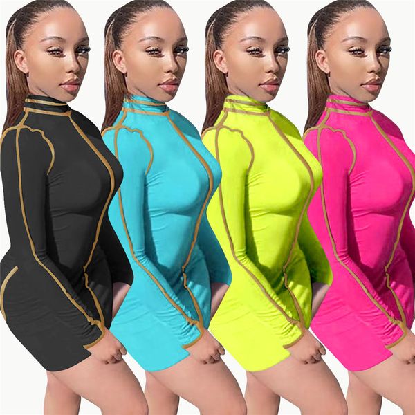women in high contrast color mini dress fashion spring women's clothes 2021, Black;gray
women in high contrast color mini dress fashion spring women's clothes 2021, Black;gray