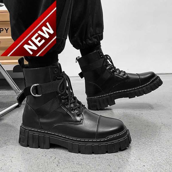 autumn shoes high martin men's fashion versatile british black leather work clothes leisure climax boots
autumn shoes high martin men's fashion versatile british black leather work clothes leisure climax boots