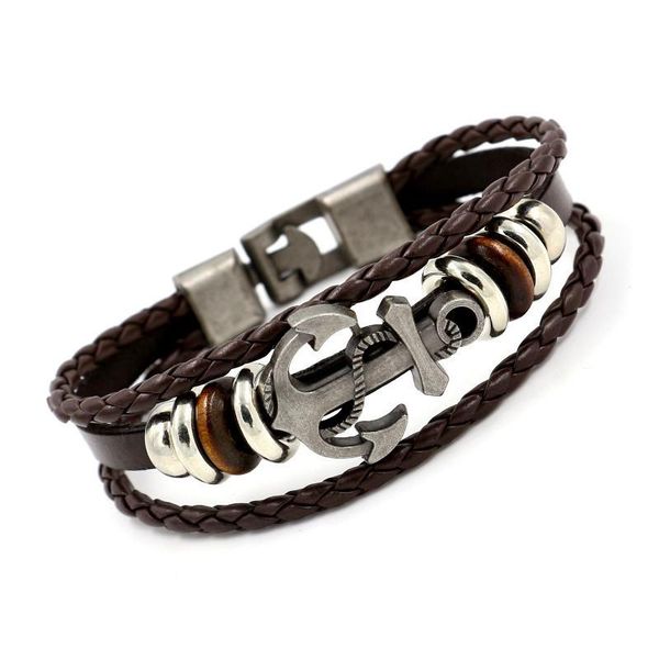 tennis fashion antique color viking bracelet multi layer alloy anchor wrap leather couple bracelets sale men women jewelry sets, Golden;silver
tennis fashion antique color viking bracelet multi layer alloy anchor wrap leather couple bracelets sale men women jewelry sets, Golden;silver