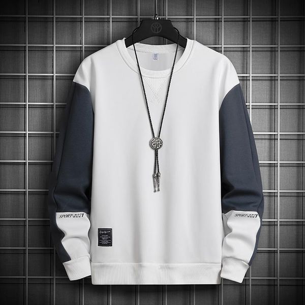 men's hoodies & sweatshirts loose round neck sweater fashion splicing casual couple wear 2021 spring and autumn, Black
men's hoodies & sweatshirts loose round neck sweater fashion splicing casual couple wear 2021 spring and autumn, Black