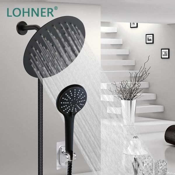 black high pressure shower head with hose rainfall holder pommeau pomeau de douche accessoire economie eau luxe douchekop bathroom sets
black high pressure shower head with hose rainfall holder pommeau pomeau de douche accessoire economie eau luxe douchekop bathroom sets
