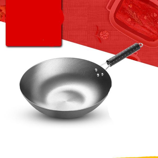 traditional cast iron pan flat bottom wok pot non-stick uncoated gas stove induction cooker universal pans
traditional cast iron pan flat bottom wok pot non-stick uncoated gas stove induction cooker universal pans