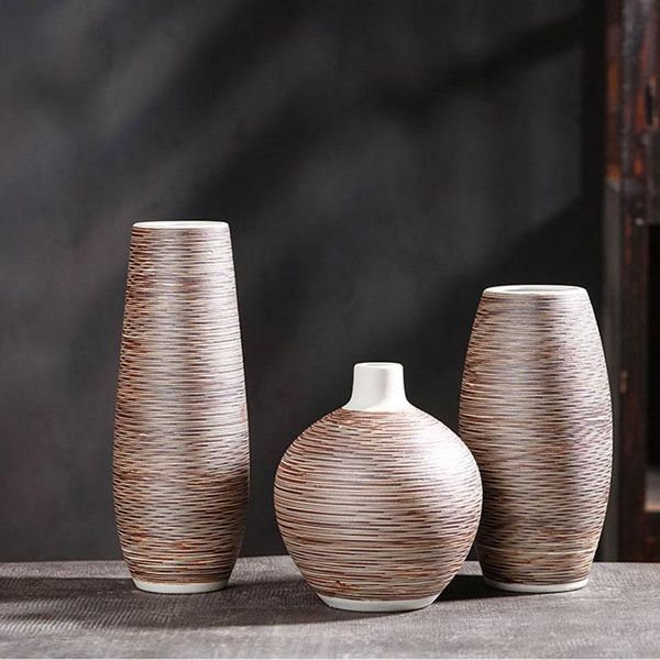 vases simple home ornaments jingdezheng brown ceramic flower insert crafts decorativos
vases simple home ornaments jingdezheng brown ceramic flower insert crafts decorativos