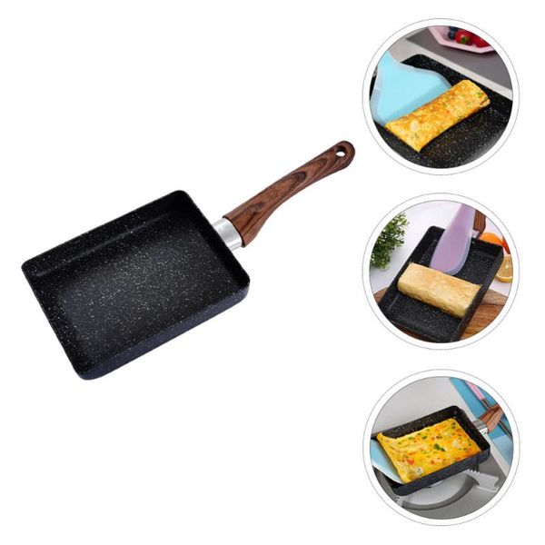 1pc tamagoyaki pan kitchen non stick frying japanese square skillet pans