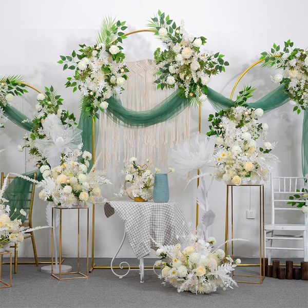 party decoration electroplating shiny golden wedding arch background props black flower outdoor stand celebration scene
party decoration electroplating shiny golden wedding arch background props black flower outdoor stand celebration scene