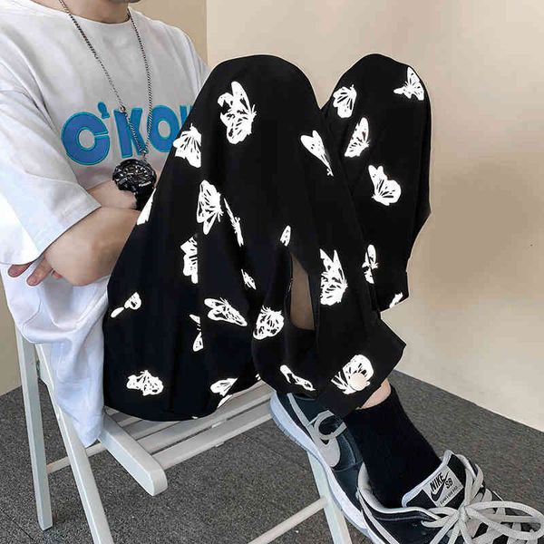 men's pants mens butterfly joggers side striped streetwear hip hop korean fashoins sweatpants harem kvsj, Black
men's pants mens butterfly joggers side striped streetwear hip hop korean fashoins sweatpants harem kvsj, Black