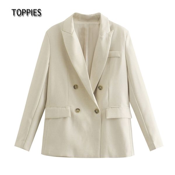 woman blazer loose suit jacket double breasted office ladies formal notched collar female 210421, White;black
woman blazer loose suit jacket double breasted office ladies formal notched collar female 210421, White;black