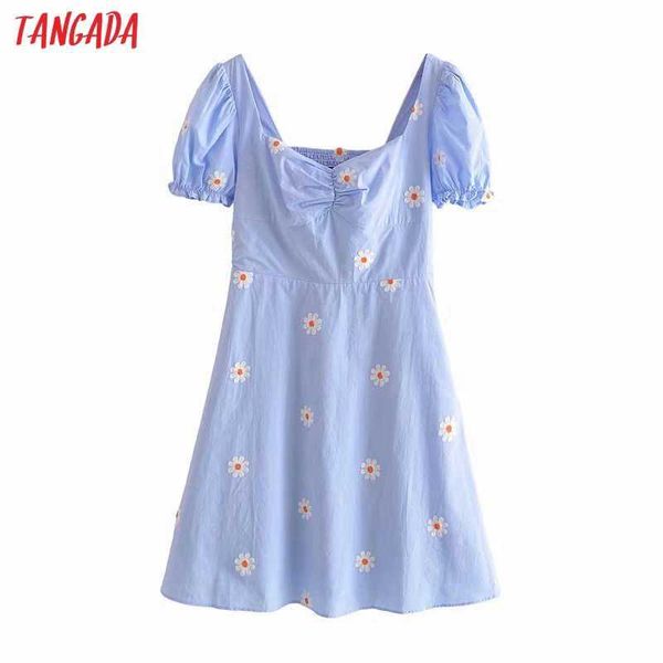 tangada summer women embroidery flowers print french style dress puff short sleeve ladies sundress 3h490 210609, Black;gray
tangada summer women embroidery flowers print french style dress puff short sleeve ladies sundress 3h490 210609, Black;gray