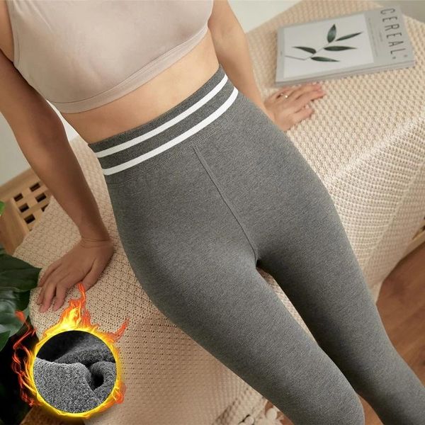 women's leggings winter velvet body slimming cold-resistant woman striped waist legging stretchy comfortable warm fleece pants, Black
women's leggings winter velvet body slimming cold-resistant woman striped waist legging stretchy comfortable warm fleece pants, Black