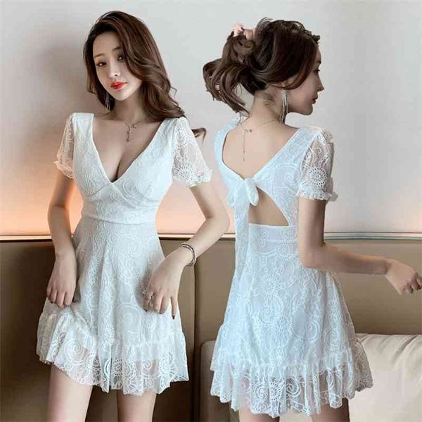 white lace dress summer temperament small ladies office lady polyester knee-length sheath 210416, Black;gray
white lace dress summer temperament small ladies office lady polyester knee-length sheath 210416, Black;gray