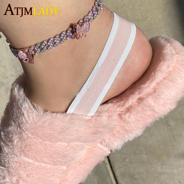 2021 summer fashion foot leg jewelry iced out miami cuban chain sparking bling rose 5a cz butterfly charm anklet for women, Red;blue
2021 summer fashion foot leg jewelry iced out miami cuban chain sparking bling rose 5a cz butterfly charm anklet for women, Red;blue