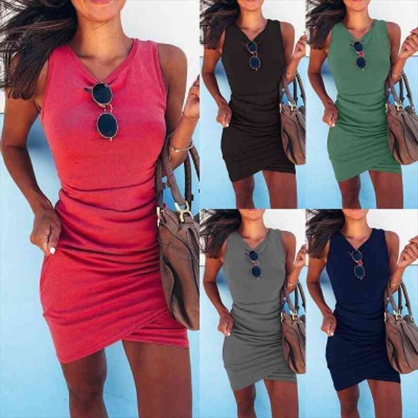elegant summer pencil irregular women dresses winkle design sleeveless o neck solid color slim hips mini, Black;gray
elegant summer pencil irregular women dresses winkle design sleeveless o neck solid color slim hips mini, Black;gray