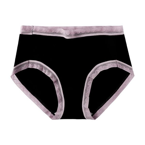 women's panties cotton antibacterial fashion comfortable middle waist girl underwear breathable seamless briefs, Black;pink
women's panties cotton antibacterial fashion comfortable middle waist girl underwear breathable seamless briefs, Black;pink