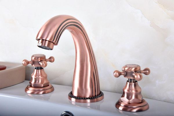bathroom sink faucets antique red copper basin faucet widespread vanity 3 holes mixer tap dual cross handle trg079
bathroom sink faucets antique red copper basin faucet widespread vanity 3 holes mixer tap dual cross handle trg079