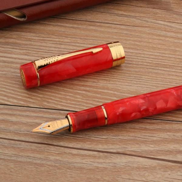 fountain pens jinhao 100 acrylic pen arrow cherry red spin elegante signature golden ink stationery office supplies
fountain pens jinhao 100 acrylic pen arrow cherry red spin elegante signature golden ink stationery office supplies