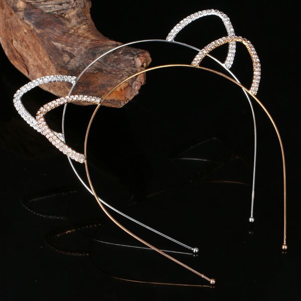 version of children's hairband little princess cute cat ear hair accessories cute cartoon rabbit ear headband, Golden;silver
version of children's hairband little princess cute cat ear hair accessories cute cartoon rabbit ear headband, Golden;silver