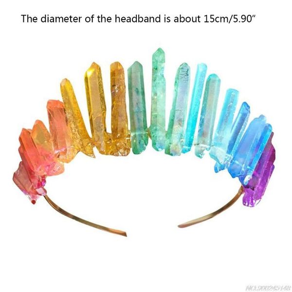 hair clips & barrettes raw crystal quartz crown headband handmade rainbow colorful stone jewelry hoop bohemian wedding headpiece jy19 21 dro, Golden;silver
hair clips & barrettes raw crystal quartz crown headband handmade rainbow colorful stone jewelry hoop bohemian wedding headpiece jy19 21 dro, Golden;silver