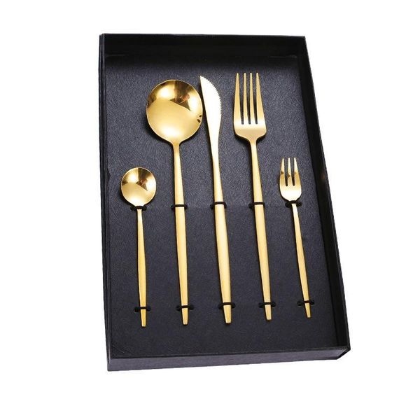 dinnerware sets 5pcs/set stainless steel knife fork spoon flatware cutlery tableware gift box home party club gifts set supplies
dinnerware sets 5pcs/set stainless steel knife fork spoon flatware cutlery tableware gift box home party club gifts set supplies