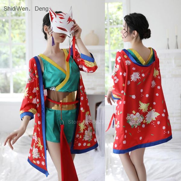 women's sleepwear japanese style women kimono pajamas set cardigan haori robe dress satin mini yukata nightgown lingerie, Black;red
women's sleepwear japanese style women kimono pajamas set cardigan haori robe dress satin mini yukata nightgown lingerie, Black;red